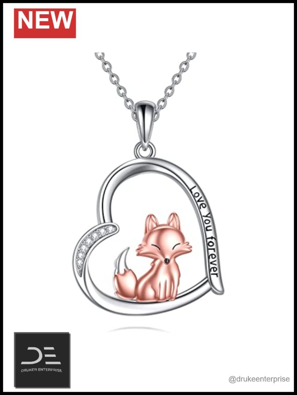 925 Sterling Silver Pendant Necklace Axolotl Otter Highland Cow Ferret Dolphin